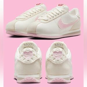 NIB Nike Cortez Sneakers, 10.5, Pink and Cream